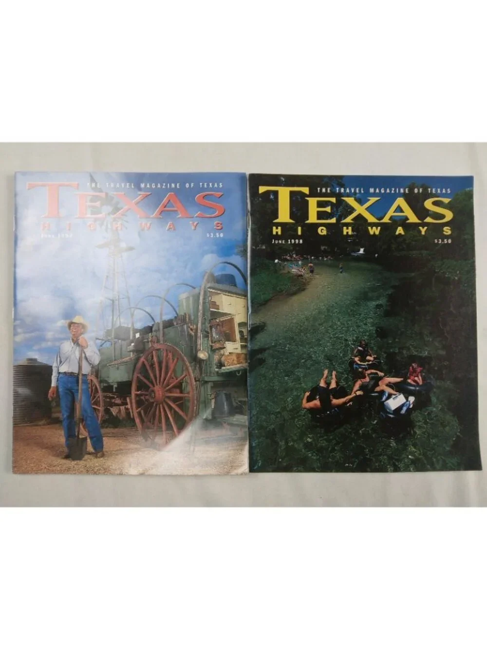 TEXAS HIGHWAYS Lot Of 8 Vintage Magazines 1997-1998 Travel Family Photography